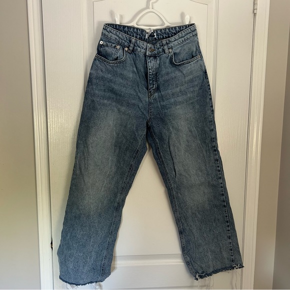 Zara mid rise straight leg ankle jeans - Picture 1 of 5